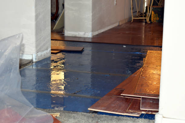 Professional Emergency Water Damage Restoration technician working in Rensselaer, NY